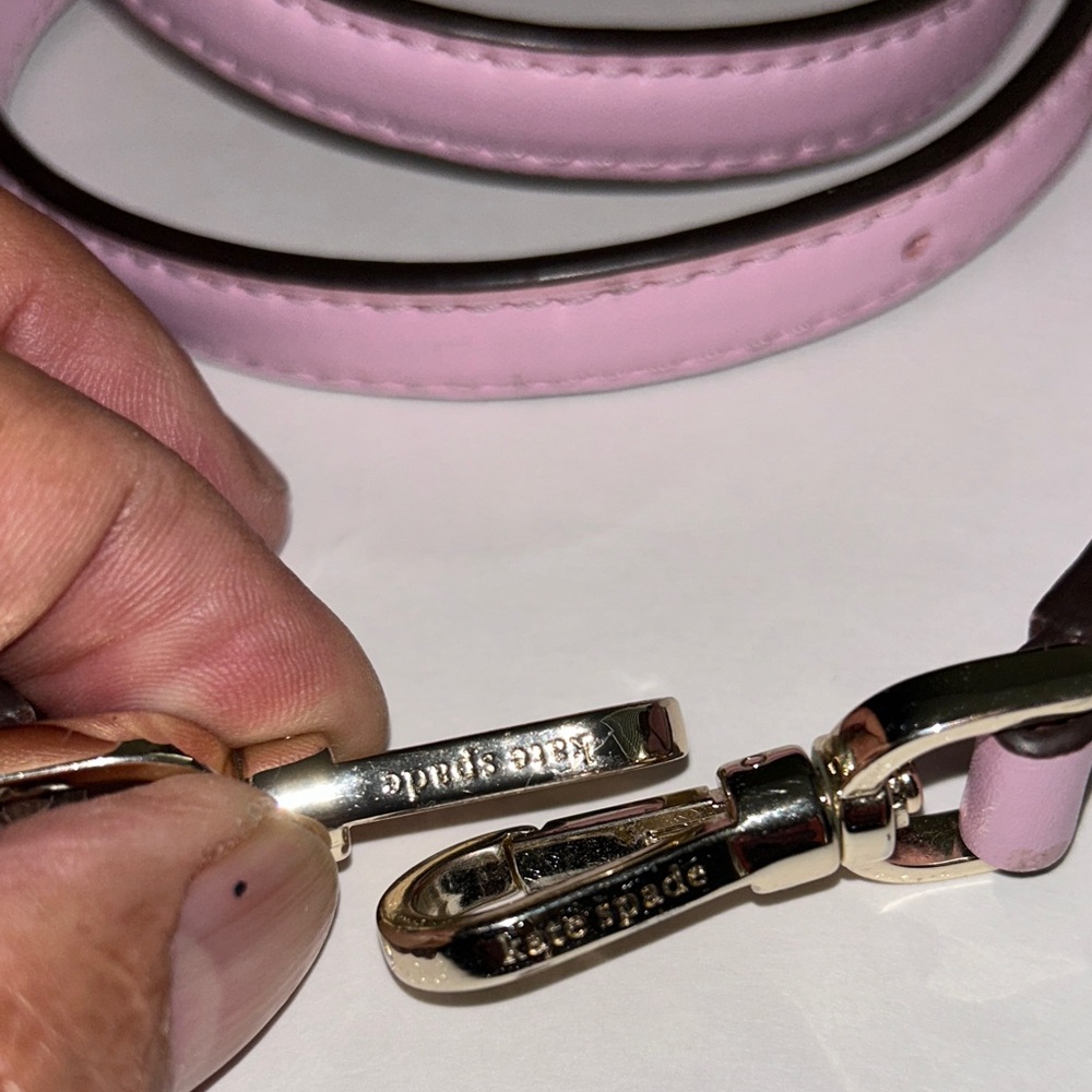 Kate Spade Pink strap replacement with Silver Hardware.length =44” adjustable. - Picture 2 of 4